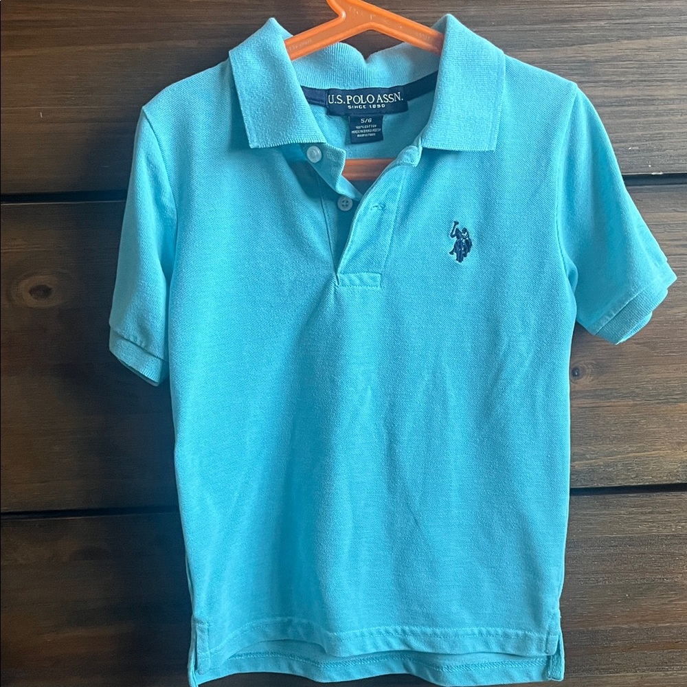 U.S. Polo Assn. Kids Light Blue Polo
